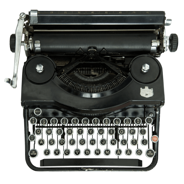 een oude schrijfmachine